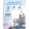 imageMidea 12000 BTU Smart Inverter Air Conditioner Window Unit with Heat and Dehumidifier  Cools up to 550 Sq Ft Energy Star Rated Quiet Operation Electronic Controls Remote Control White5 000 BTU  Electronic Control New