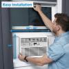 imageMidea 12000 BTU Smart Inverter Air Conditioner Window Unit with Heat and Dehumidifier  Cools up to 550 Sq Ft Energy Star Rated Quiet Operation Electronic Controls Remote Control White12 000 BTU  Electronic Control