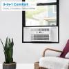 imageMidea 12000 BTU Smart Inverter Air Conditioner Window Unit with Heat and Dehumidifier  Cools up to 550 Sq Ft Energy Star Rated Quiet Operation Electronic Controls Remote Control White12 000 BTU  Electronic Control