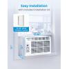 imageMidea 12000 BTU Smart Inverter Air Conditioner Window Unit with Heat and Dehumidifier  Cools up to 550 Sq Ft Energy Star Rated Quiet Operation Electronic Controls Remote Control White6 000 BTU  Electronic Control