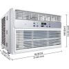 imageMidea 12000 BTU Smart Inverter Air Conditioner Window Unit with Heat and Dehumidifier  Cools up to 550 Sq Ft Energy Star Rated Quiet Operation Electronic Controls Remote Control White8 000 BTU  Electronic Control