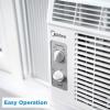 imageMidea 12000 BTU Smart Inverter Air Conditioner Window Unit with Heat and Dehumidifier  Cools up to 550 Sq Ft Energy Star Rated Quiet Operation Electronic Controls Remote Control White5 000 BTU