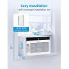 imageMidea 12000 BTU Smart Inverter Air Conditioner Window Unit with Heat and Dehumidifier  Cools up to 550 Sq Ft Energy Star Rated Quiet Operation Electronic Controls Remote Control White5 000 BTU  Electronic Control New