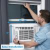 imageMidea 12000 BTU Smart Inverter Air Conditioner Window Unit with Heat and Dehumidifier  Cools up to 550 Sq Ft Energy Star Rated Quiet Operation Electronic Controls Remote Control White5 000 BTU