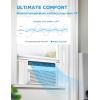 imageMidea 18000 BTU Smart Inverter Window Air Conditioner with APP Alexa Control 208230V AC Unit Cools up to 1000 Sq Ft Quiet Operation Energy Saving Remote ampamp Easy Installation Kit WhiteInverter AC