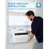 imageMidea 18000 BTU Smart Inverter Window Air Conditioner with APP Alexa Control 208230V AC Unit Cools up to 1000 Sq Ft Quiet Operation Energy Saving Remote ampamp Easy Installation Kit WhiteInverter AC