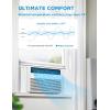 imageMidea 18000 BTU Smart Inverter Window Air Conditioner with APP Alexa Control 208230V AC Unit Cools up to 1000 Sq Ft Quiet Operation Energy Saving Remote ampamp Easy Installation Kit WhiteInverter AC