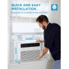imageMidea 18000 BTU Smart Inverter Window Air Conditioner with APP Alexa Control 208230V AC Unit Cools up to 1000 Sq Ft Quiet Operation Energy Saving Remote ampamp Easy Installation Kit WhiteInverter AC