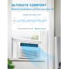 imageMidea 18000 BTU Smart Inverter Window Air Conditioner with APP Alexa Control 208230V AC Unit Cools up to 1000 Sq Ft Quiet Operation Energy Saving Remote ampamp Easy Installation Kit WhiteInverter AC