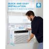 imageMidea 18000 BTU Smart Inverter Window Air Conditioner with APP Alexa Control 208230V AC Unit Cools up to 1000 Sq Ft Quiet Operation Energy Saving Remote ampamp Easy Installation Kit WhiteInverter AC