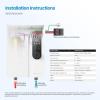 imageMidea 18KW Electric Tankless Water Heater Touch Control WiFi Control LED Display Child Mode 240 Volts with Automatic Power Modulation Ondemand Hot Water White18KW