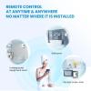 imageMidea 18KW Electric Tankless Water Heater Touch Control WiFi Control LED Display Child Mode 240 Volts with Automatic Power Modulation Ondemand Hot Water White18KW