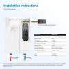 imageMidea 18KW Electric Tankless Water Heater Touch Control WiFi Control LED Display Child Mode 240 Volts with Automatic Power Modulation Ondemand Hot Water White13KW