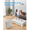 imageMidea 4500 Sq FtDehumidifier for Basement Energy Star Certified With Reusable Air Filter 50 Pint  Ideal For Basements Large ampamp Medium Sized Rooms And Bathrooms White4 500 Sq Ft with Pump  WiFi Upgraded