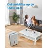 imageMidea 4500 Sq FtDehumidifier for Basement Energy Star Certified With Reusable Air Filter 50 Pint  Ideal For Basements Large ampamp Medium Sized Rooms And Bathrooms White1 500 Sq Ft  WiFi