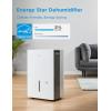 imageMidea 4500 Sq FtDehumidifier for Basement Energy Star Certified With Reusable Air Filter 50 Pint  Ideal For Basements Large ampamp Medium Sized Rooms And Bathrooms White1 500 Sq Ft  WiFi