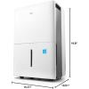 imageMidea 4500 Sq FtDehumidifier for Basement Energy Star Certified With Reusable Air Filter 50 Pint  Ideal For Basements Large ampamp Medium Sized Rooms And Bathrooms White1 500 Sq Ft  WiFi