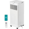 imageMidea 6000 BTU ASHRAE 5000 BTU SACC Portable Air Conditioner Cools up to 150 Sq Ft with Dehumidifier ampamp Fan mode Easy touse Remote Control ampamp Window Installation Kit IncludedWhite