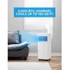 imageMidea 6000 BTU ASHRAE 5000 BTU SACC Portable Air Conditioner Cools up to 150 Sq Ft with Dehumidifier ampamp Fan mode Easy touse Remote Control ampamp Window Installation Kit IncludedWhite