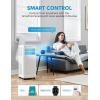 imageMidea 6000 BTU ASHRAE 5000 BTU SACC Portable Air Conditioner Cools up to 150 Sq Ft with Dehumidifier ampamp Fan mode Easy touse Remote Control ampamp Window Installation Kit IncludedWhite