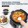 imageMidea 9in1 Multi Cooker 6L with 12 Cooking Functions Pressure Cook SlowampampRice Cooker Sous Vide Cake Maker etc 70 Faster NonStick Brushed Steel ampamp Black
