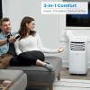 imageMidea Duo 14000 BTU 12000 BTU SACC High Efficiency Inverter Ultra Quiet Portable Air Conditioner with Heat up to 550 Sq Ft Works with AlexaGoogle Assistant with Remote Control ampamp Window KitWhite