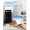 imageMidea Duo 14000 BTU 12000 BTU SACC High Efficiency Inverter Ultra Quiet Portable Air Conditioner with Heat up to 550 Sq Ft Works with AlexaGoogle Assistant with Remote Control ampamp Window KitBlack