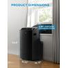 imageMidea Duo 14000 BTU 12000 BTU SACC High Efficiency Inverter Ultra Quiet Portable Air Conditioner with Heat up to 550 Sq Ft Works with AlexaGoogle Assistant with Remote Control ampamp Window KitBlack