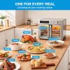 imageMidea Flexify French Door Toaster Oven Air Fryer Combo 264 QT Extra Large Air Fryer Countertop Oven 10in1 Combo 25 Faster Cooking and 90 Less Oil Stainless Steel