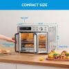 imageMidea Flexify French Door Toaster Oven Air Fryer Combo 264 QT Extra Large Air Fryer Countertop Oven 10in1 Combo 25 Faster Cooking and 90 Less Oil Stainless Steel