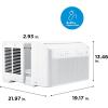 imageMidea MAW12V1QWT UShaped AC Window Air Conditioner8 000 BTU Updated