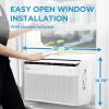 imageMidea MAW12V1QWT UShaped AC Window Air Conditioner8 000 BTU Updated