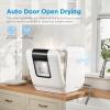 imageMidea MDC17P4CWW Portable Countertop Mini 132Gal Builtin Water Tank Baby Care No Hookup Needed 360 Dual SprayHighTemp wash Dishwasher for Apartmentsampamp RVs White WholeAuto Door Open