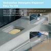 imageMidea MDC17P4CWW Portable Countertop Mini 132Gal Builtin Water Tank Baby Care No Hookup Needed 360 Dual SprayHighTemp wash Dishwasher for Apartmentsampamp RVs White WholeAuto Door Open
