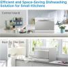 imageMidea MDC22P1ABB Tabletop Countertop Energy Star Portable Dishwasher 6 Place Settings ampamp 8 Washing Programs Speed BabyCare ECOampamp Glass Dish Washer for Dorm RVampamp Apartment BlackSilver