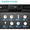 imageMidea MDC22P1ABB Tabletop Countertop Energy Star Portable Dishwasher 6 Place Settings ampamp 8 Washing Programs Speed BabyCare ECOampamp Glass Dish Washer for Dorm RVampamp Apartment BlackBlack