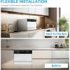 imageMidea MDC22P1AWW Energy Star Portable Dishwasher 6 Place Settings ampamp 8 Washing Programs Speed BabyCare ECOampamp Glass Dish Washer for Dorm RVampamp Apartment White