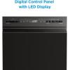imageMidea MDF18A1AST Builtin Dishwasher with 8 Place Settings 6 Washing Programs Stainless Steel Tub Heated Dry Energy StarBlack