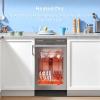 imageMidea MDF18A1AST Builtin Dishwasher with 8 Place Settings 6 Washing Programs Stainless Steel Tub Heated Dry Energy StarStainless Steel