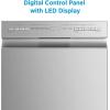 imageMidea MDF18A1AST Builtin Dishwasher with 8 Place Settings 6 Washing Programs Stainless Steel Tub Heated Dry Energy StarStainless Steel