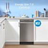 imageMidea MDF18A1AST Builtin Dishwasher with 8 Place Settings 6 Washing Programs Stainless Steel Tub Heated Dry Energy StarStainless Steel