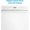 imageMidea MDF18A1AST Builtin Dishwasher with 8 Place Settings 6 Washing Programs Stainless Steel Tub Heated Dry Energy StarWhite