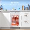 imageMidea MDF18A1AST Builtin Dishwasher with 8 Place Settings 6 Washing Programs Stainless Steel Tub Heated Dry Energy StarWhite