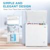 imageMidea MERC04C4BAWW 35 Cubic Feet Chest Freezer CuftConvertible White7 Cubic Feet