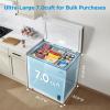 imageMidea MERC04C4BAWW 35 Cubic Feet Chest Freezer CuftConvertible White70 CuftConvertible