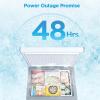 imageMidea MERC04C4BAWW 35 Cubic Feet Chest Freezer CuftConvertible White70 CuftConvertible