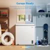 imageMidea MERC04C4BAWW 35 Cubic Feet Chest Freezer CuftConvertible White70 CuftConvertible