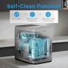 imageMidea MERI26B1AGY Ice Maker Countertop 26lbs Portable Ice Maker 8 Cubes Ready in 6 Mins SelfCleaning with Ice Basket and Scoop 2 Sizes of Bullet Ice for Home Camping Office PartyGrey