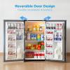 imageMidea MERM33S1ABB 33 Cubic Feet Compact Refrigerator BlackSilver