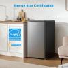 imageMidea MERM33S1ABB 33 Cubic Feet Compact Refrigerator BlackSilver
